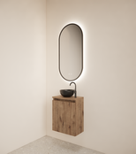 Toiletmeubel Gliss Echo Kasteel Eiken 40x50cm met toppaneel