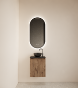 Toiletmeubel Gliss Echo Kasteel Eiken 40x50cm met toppaneel