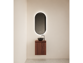 Toiletmeubel Gliss Echo Choco Eiken 40x50cm met toppaneel