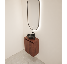 Toiletmeubel Gliss Echo Choco Eiken 40x50cm met toppaneel