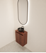 Toiletmeubel Gliss Echo Choco Eiken 40x50cm met toppaneel
