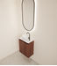 Toiletmeubel Gliss Echo Choco Eiken 40x50cm met toppaneel