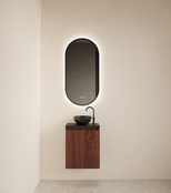 Toiletmeubel Gliss Echo Choco Eiken 40x50cm met toppaneel