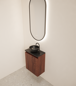 Toiletmeubel Gliss Echo Choco Eiken 40x50cm met toppaneel