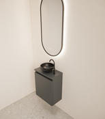 Toiletmeubel Gliss Echo Graphite Grijs 40x50cm met toppaneel