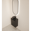 GLISS DESIGN Toiletmeubel Gliss Echo Mat Zwart 40x50cm met toppaneel