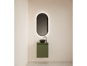 Toiletmeubel Gliss Echo Olijf Groen 40x50cm met toppaneel