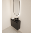 GLISS DESIGN Toiletmeubel Gliss Echo Mat Zwart 60x50cm met toppaneel