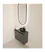 Toiletmeubel Gliss Echo Graphite Grijs 60x50cm met toppaneel