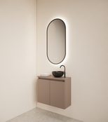 Toiletmeubel Gliss Echo Latte 60x50cm met toppaneel