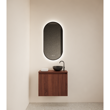 Toiletmeubel Gliss Echo Choco Eiken 60x50cm met toppaneel