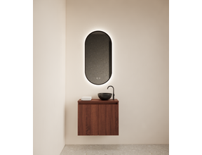 Toiletmeubel Gliss Echo Choco Eiken 60x50cm met toppaneel