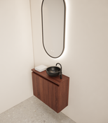 Toiletmeubel Gliss Echo Choco Eiken 60x50cm met toppaneel