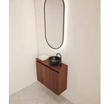 Toiletmeubel Gliss Echo Choco Eiken 60x50cm met toppaneel