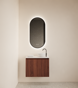 Toiletmeubel Gliss Echo Choco Eiken 60x50cm met toppaneel