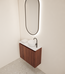 Toiletmeubel Gliss Echo Choco Eiken 60x50cm met toppaneel