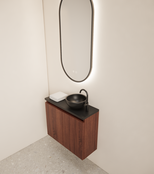 Toiletmeubel Gliss Echo Choco Eiken 60x50cm met toppaneel