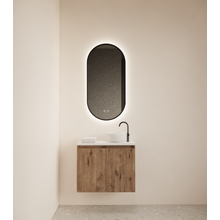 Toiletmeubel Gliss Echo Kasteel Eiken 60x50cm met toppaneel