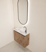 Toiletmeubel Gliss Echo Kasteel Eiken 60x50cm met toppaneel