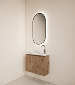 Toiletmeubel Gliss Echo Kasteel Eiken 60x50cm met toppaneel