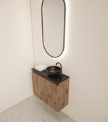 Toiletmeubel Gliss Echo Kasteel Eiken 60x50cm met toppaneel