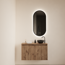 Toiletmeubel Gliss Echo Kasteel Eiken 80x50cm met toppaneel