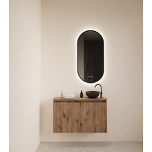 Toiletmeubel Gliss Echo Kasteel Eiken 80x50cm met toppaneel