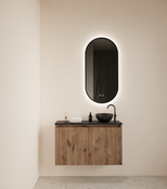 Toiletmeubel Gliss Echo Kasteel Eiken 80x50cm met toppaneel