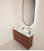 Toiletmeubel Gliss Echo Choco Eiken 80x50cm met toppaneel
