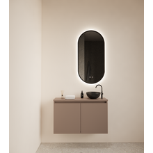 Toiletmeubel Gliss Echo Latte Kasjmier 80x50cm met toppaneel
