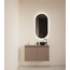 GLISS DESIGN Toiletmeubel Gliss Echo Latte Kasjmier 80x50cm met toppaneel