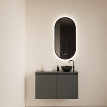 Toiletmeubel Gliss Echo Graphite Grijs 80x50cm met toppaneel