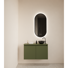 Toiletmeubel Gliss Echo Olijf Groen 80x50cm met toppaneel