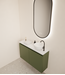 Toiletmeubel Gliss Echo Olijf Groen 80x50cm met toppaneel