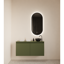 Toiletmeubel Gliss Echo Olijf Groen 100x50cm met toppaneel