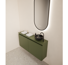 Toiletmeubel Gliss Echo Olijf Groen 100x50cm met toppaneel