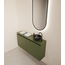 GLISS DESIGN Toiletmeubel Gliss Echo Olijf Groen 100x50cm met toppaneel