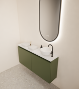 Toiletmeubel Gliss Echo Olijf Groen 100x50cm met toppaneel