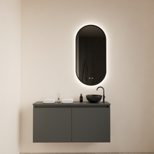 Toiletmeubel Gliss Echo Graphite Grijs 100x50cm met toppaneel