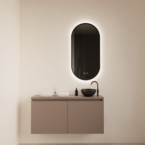 Toiletmeubel Gliss Echo Latte Kasjmier 100x50cm met toppaneel