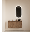 GLISS DESIGN Toiletmeubel Gliss Echo Kasteel Eiken 100x50cm met toppaneel