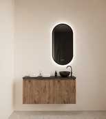 Toiletmeubel Gliss Echo Kasteel Eiken 100x50cm met toppaneel