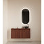 GLISS DESIGN Toiletmeubel Gliss Echo Choco Eiken 100x50cm met toppaneel