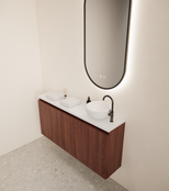 Toiletmeubel Gliss Echo Choco Eiken 100x50cm met toppaneel
