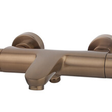 Badkraan Caral Thermostaatkraan Geborsteld Brons Koper -15-HoH- 29.6921