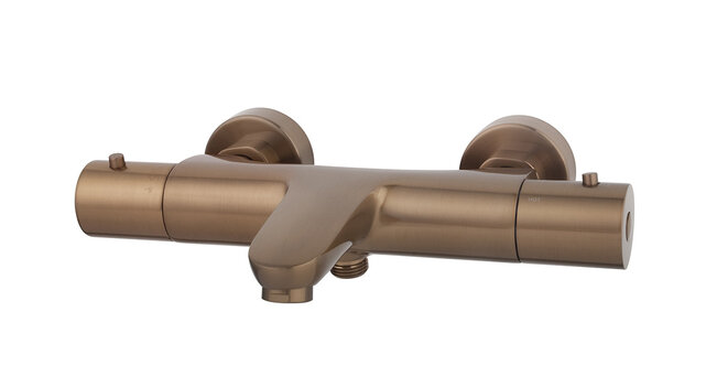 Badkraan Caral Thermostaatkraan Geborsteld Brons Koper -15-HoH- 29.6921