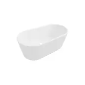 Vrijstaand bad Murano Glans Wit 180x80x58cm acryl met waste en overloop