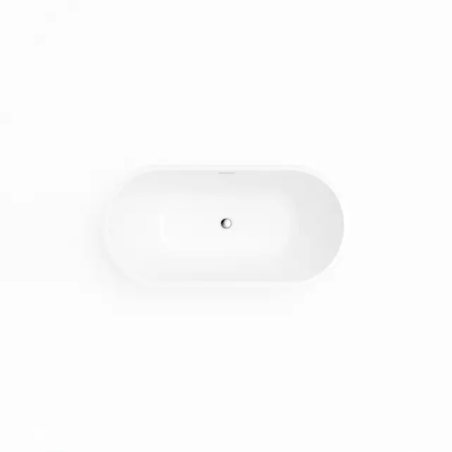 Vrijstaand bad Murano Glans Wit 170x75x58cm acryl met waste en overloop Vrijstaand bad Murano Glans Wit 170x75x58cm acryl met waste en overloop