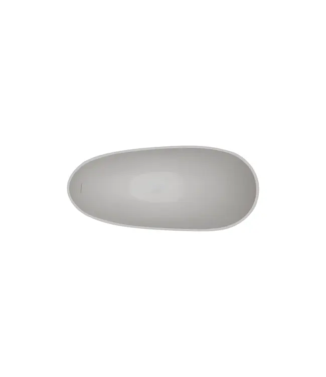 Vrijstaand bad Antio Mat Wit 188x78x93cm Solid Surface met overloop