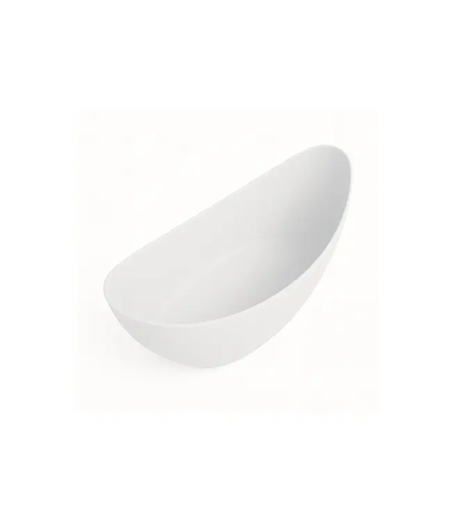 Vrijstaand bad Antio Mat Wit 188x78x93cm Solid Surface met overloop